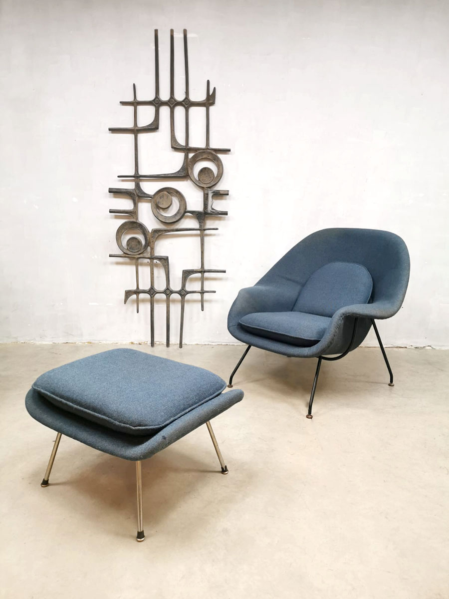 Vintage 'Womb' easy chair lounge fauteuil Eero Saarinen Knoll