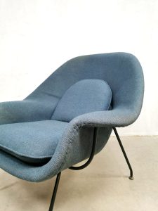 Vintage Womb easy chair ottoman lounge fauteuil hocker Eero Saarinen Knoll International