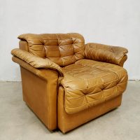 Vintage design patchwork armchair ottoman lounge fauteuil voetenbank De Sede DS-11