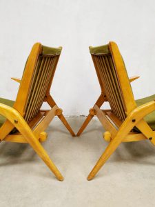 Scissor legs set armchairs lounge chair vintage midcentury fauteuil