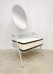 Vintage Dutch design Auping dressing vanity table kaptafel 'oval'