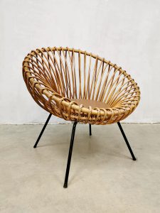 Albini style rattan chairs rotan fauteuils