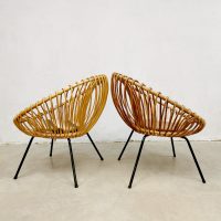 vintage rotan fauteuils albini style stoelen