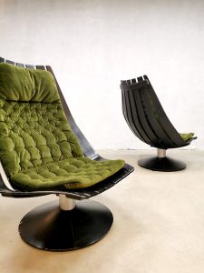 vintage design easy swivel chair lounge fauteuil Hans Brattrud Norway