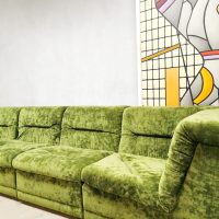 green velvet sofa modulaire velours bank