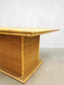 hollywood regency dining table bamboo bamboe