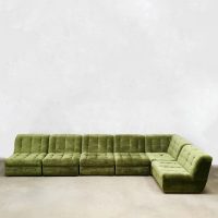 Seventies design modulaire elementen bank vintage velvet modular sofa
