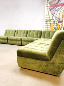 Midcentury design lounge sofa bank modular modulair vintage seventies