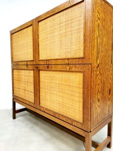 rotan cabinet vintage design kast