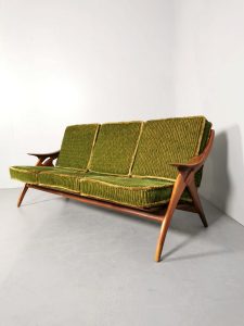 Vintage Dutch design lounge sofa bank De Ster Gelderland