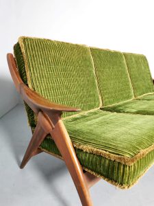 Gelderland the knot sofa bank de knoop vintage design teak