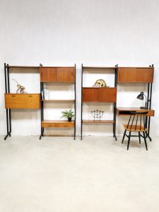midcentury simpla lux wandkast vintage design wall unit