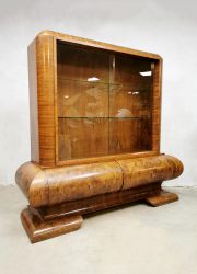 vitrinekast cabinet showcase art deco kast