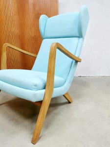 Vintage Danish wingback chair lounge fauteuil Deens design