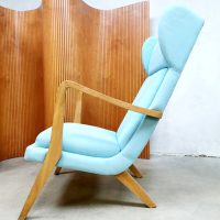 Wingback Danish lounge chair