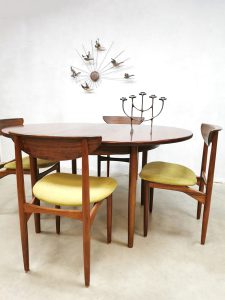 vintage Deense uitschuifbare tafel