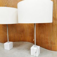 vintage Dutch design Raak marble table lamp tafellamp