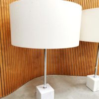 Midcentury tafellamp Dutch design Raak marble table lamp