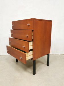 midcentury minimalism cabinet chest of drawers ladekast sixties design minimalism