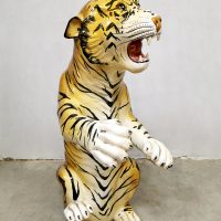 vintage ceramic beeld tijger tiger beeld