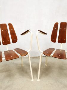 Midcentury garden chair tuinstoel Danish vintage outdoor set Daneline sixties tuinset design