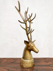 brass deer sculpture decoration statue