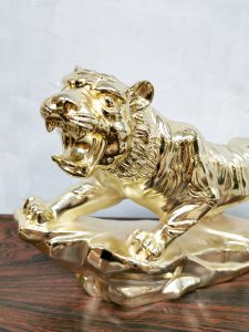 gold tiger decoration panter beeld deco