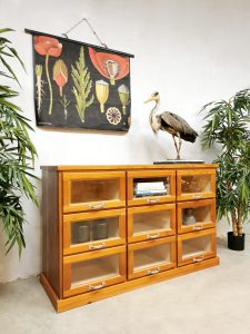 vintage design school cabinet industriële ladekast
