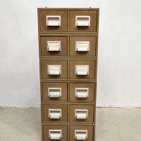 Addressograph industriele archief vintage ladekast filing cabinet industrial