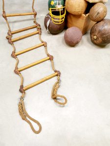 vintage touwladder industrial rope ladder
