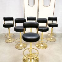 Swedish vintage design bar stools barkrukken Borje Johanson