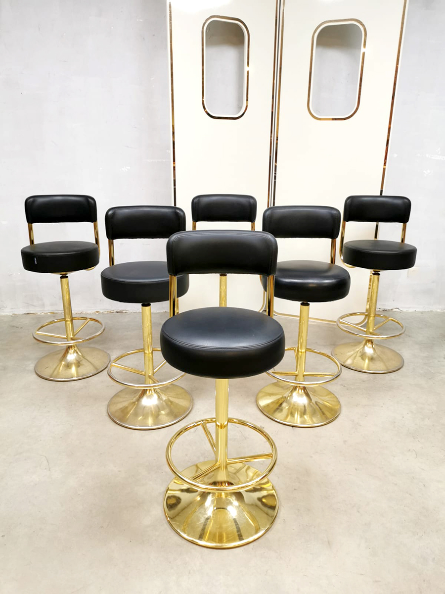 Swedish vintage design bar stools barkrukken Borje Johanson