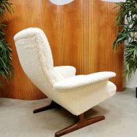 ivory boucle teddy armchair easy chair lounge fauteuil
