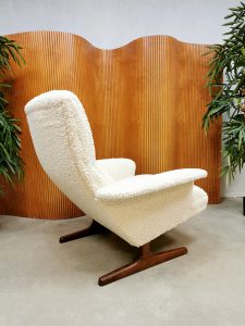 ivory boucle teddy armchair easy chair lounge fauteuil