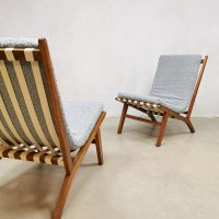 Midcentury Czech design easy chairs Jan Vanek easy chairs 'Minimalism'