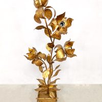 midcentury floor lamp brass gold gilded vloerlamp