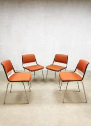 Sixties jaren 60 Gispen eetkamerstoelen stoel dining chairs Andre Cordemeijer vintage