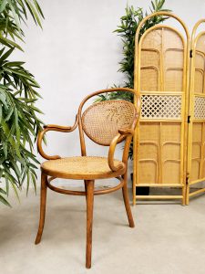 Bentwood webbing rare vintage chair lounge stoel armchair