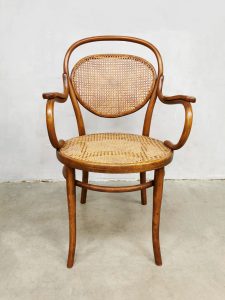Vintage rare design bentwood armchair lounge stoel Thonet