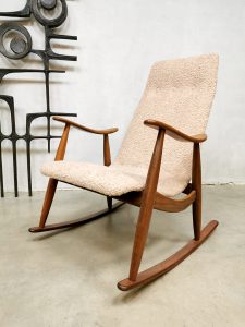 vintage Webe Louis van Teeffelen schommelstoel rocking chair