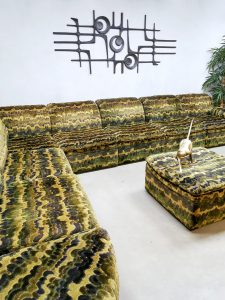 Vintage modular sofa modulaire elementen lounge bank ' Urban Jungle'