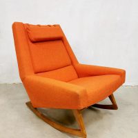 vintage Deense schommelstoel rocking chair