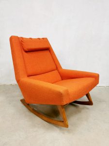 vintage Deense schommelstoel rocking chair