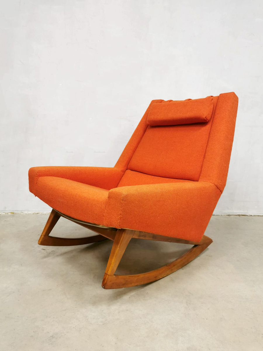 Vervagen Correctie Postbode Midcentury Danish design rocking chair Deense schommelstoel | Bestwelhip