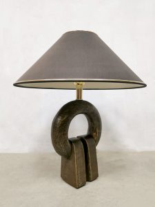 Brutalist vintage Dutch design table lamp tafellamp Geert Kunen