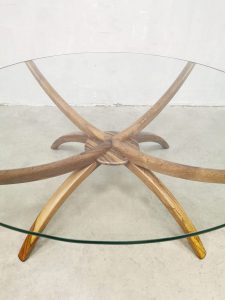 Scandinavian midcentury modern coffee table spider legs