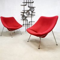 Dutch design 'Oyster' easy chair lounge fauteuil Artifort Pierre Paulin F157