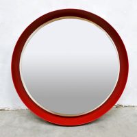 Vintage design illuminated mirror verlichte spiegel 'Perfect red'