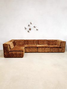 Vintage modular sofa modulaire elementen bank 'Flower Power'
