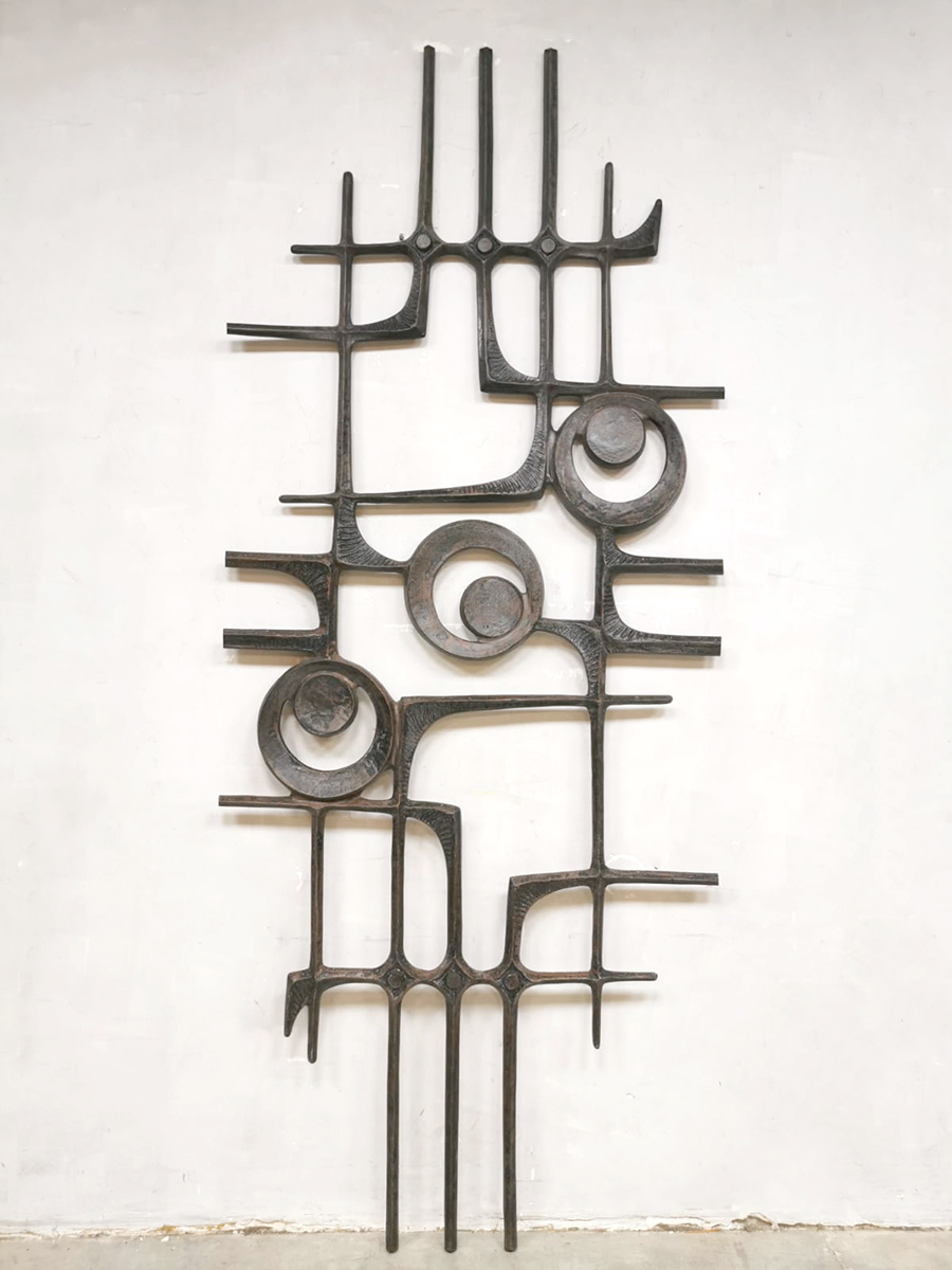 onduidelijk Buik Flipper Brutalist wall art sculpture vintage design wanddecoratie 'Abstract' |  Bestwelhip